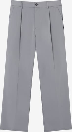 Pull&Bear Pantalon à plis en gris, Vue avec produit