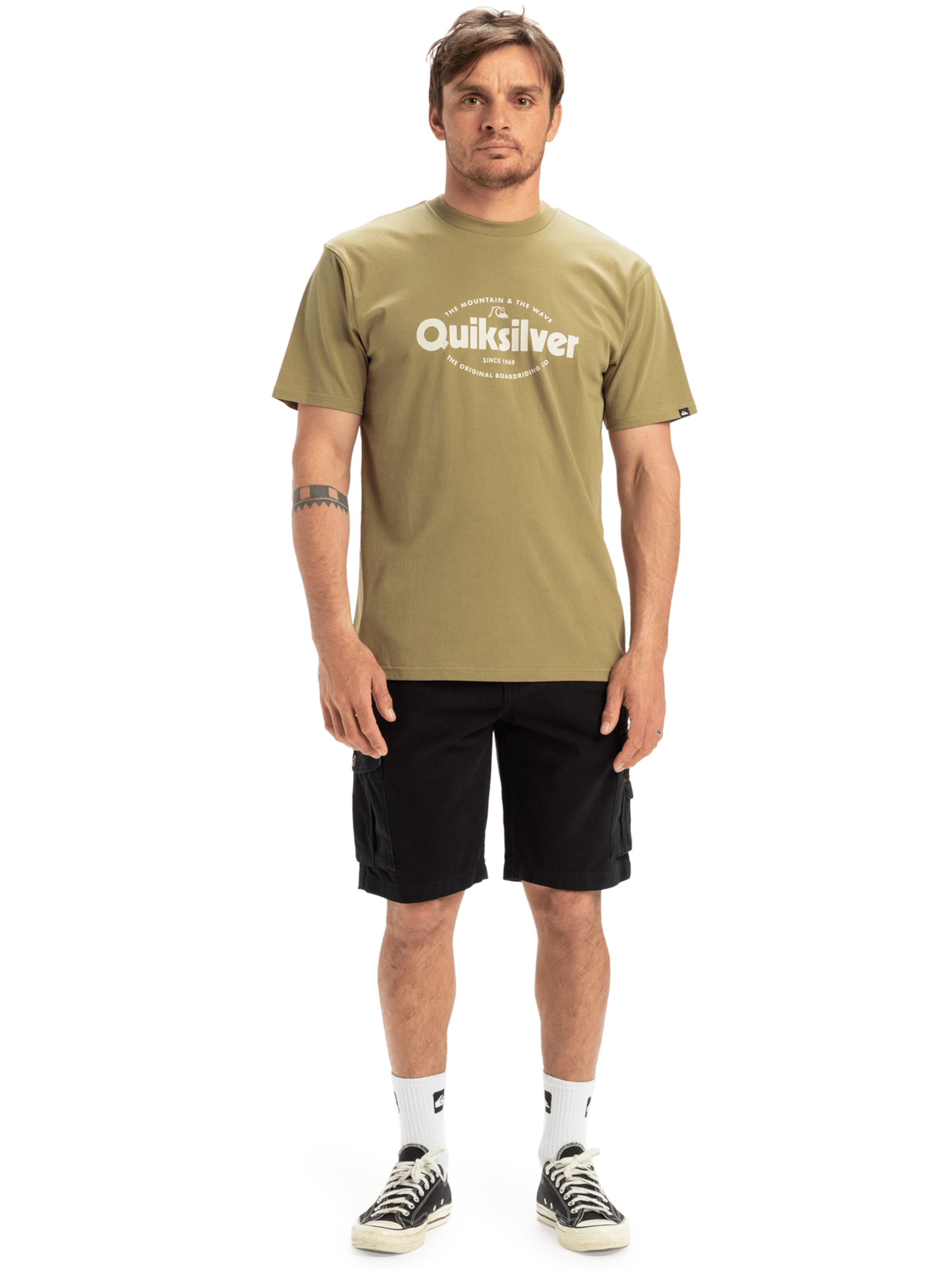 QUIKSILVER Shirt 'Shape All Day' in Green