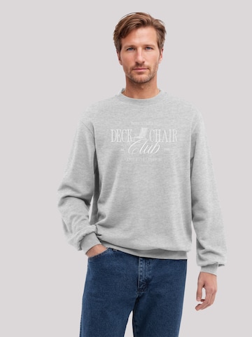 F4NT4STIC Sweatshirt 'Knut und Jan' in Grijs: voorkant