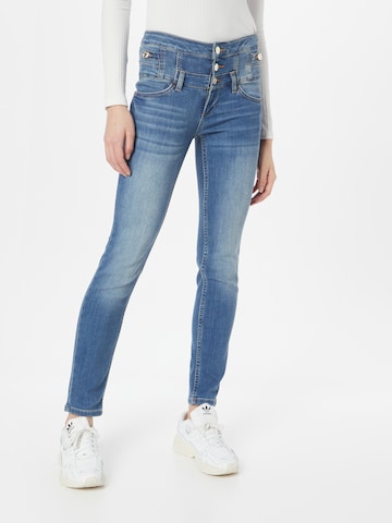 Liu Jo Skinny Jeans 'Rampy' in Blauw: voorkant