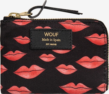 Wouf Wallet in Black: front