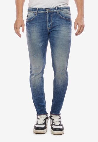 Le Temps Des Cerises Regular Jeans in Blue: front