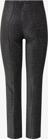 JDY Slim fit Trousers with creases 'EVY' in Grey