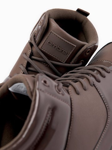 Ombre - Zapatillas deportivas altas en marrón