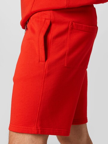 Juvia Normální Kalhoty – červená