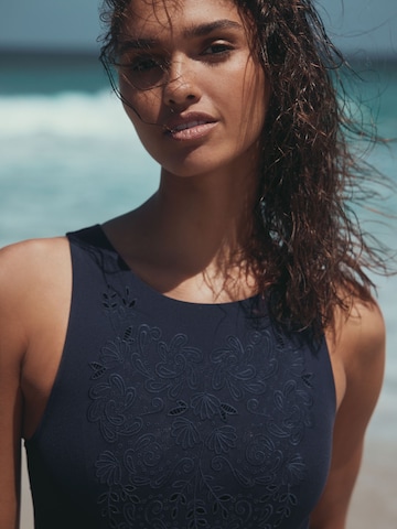 Next Badedragt i blå