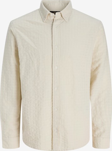 Jack & Jones Plus Regular Fit Paita 'JPRBLUHARVEY' värissä beige: etupuoli