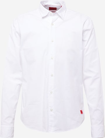 HUGO Red Slim fit Button Up Shirt 'Ermo' in White: front