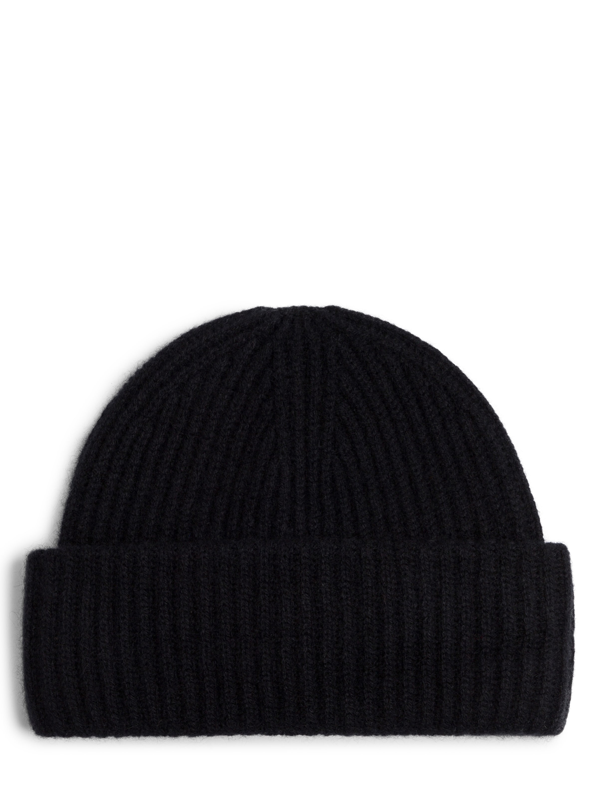 Marie Lund Mütze in Schwarz: Vorderseite