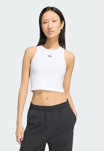 Top 'Essentials' di ADIDAS ORIGINALS in bianco: frontale