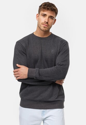 INDICODE JEANS Sweatshirt ' Holt ' in Grey: front
