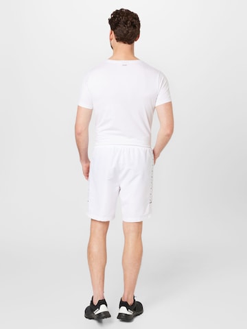 Sergio Tacchini Regular Workout Pants 'DIAMANTE' in White