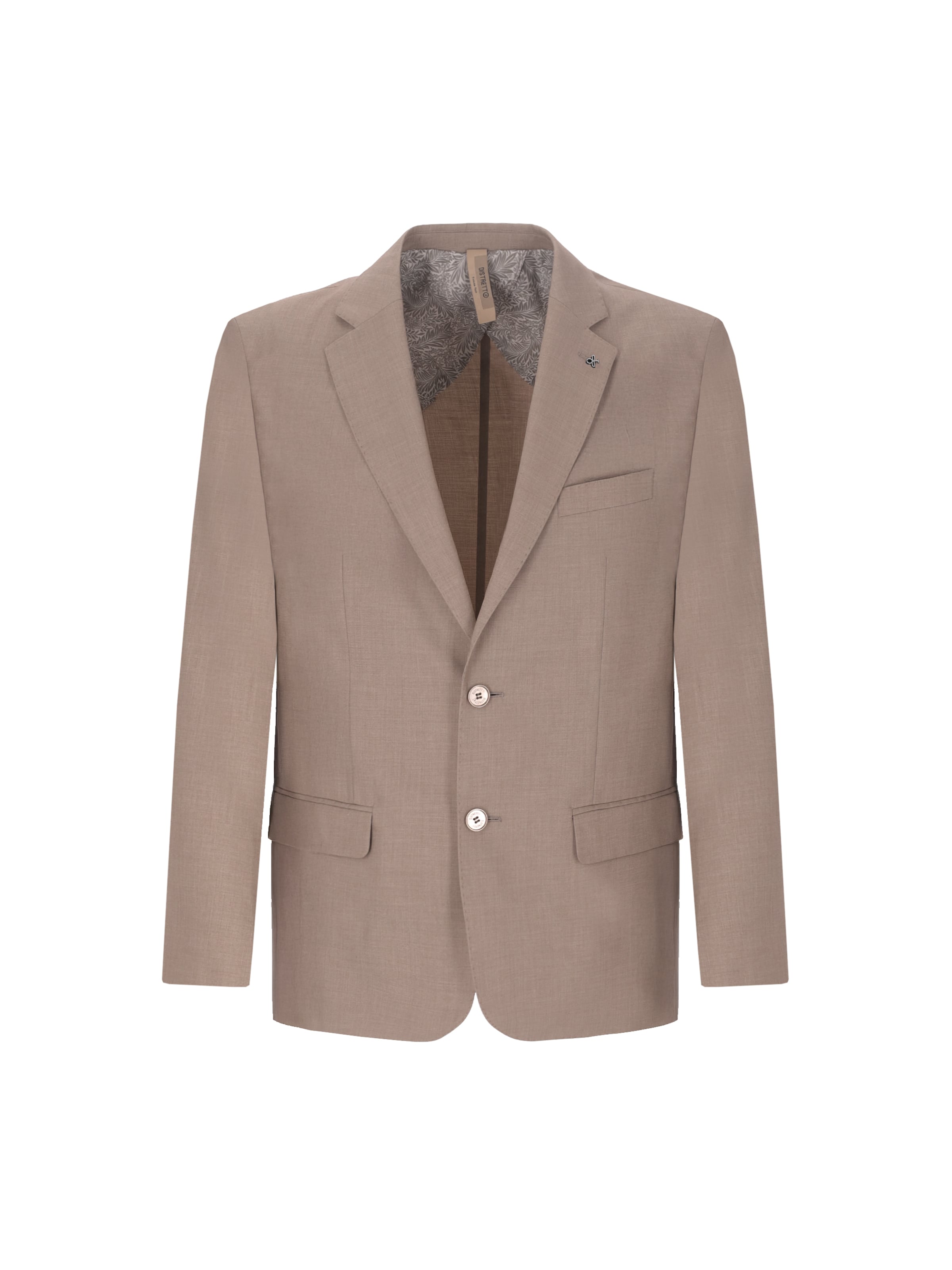 Coupe regular Veste de costume 'Alabastro' Distretto12 en beige : devant