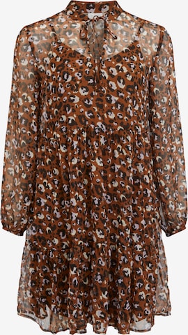 VILA Shirt dress 'Falia' in Brown: front