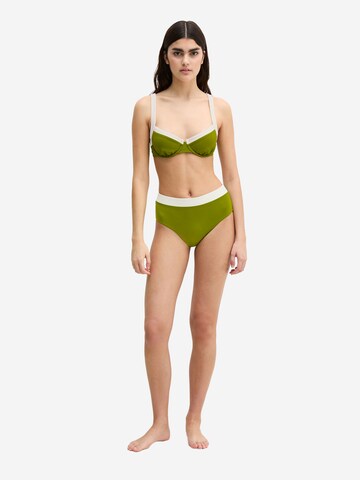 Marc O'Polo Bikini Bottoms ' Contrast Binding ' in Green: front