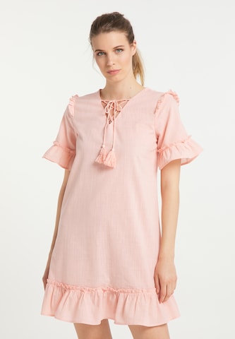 usha BLUE LABEL Zomerjurk in Roze: voorkant