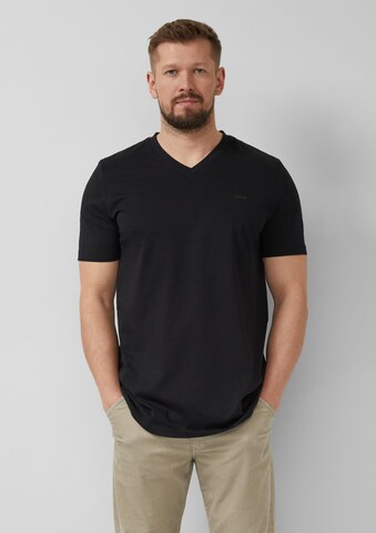 s.Oliver T-Shirt in Schwarz: Vorderseite