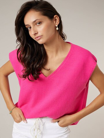 Pull-over 'Miria' Deeluxe en rose : devant
