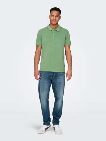 Only & Sons Shirt 'TRAVIS' in Green