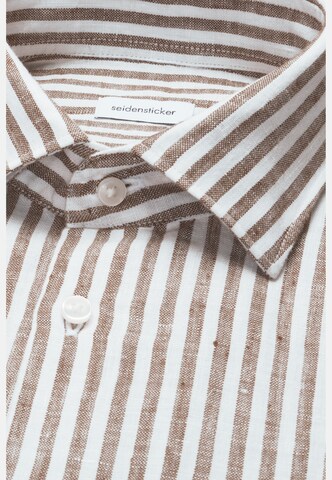 Fit confort Chemise business SEIDENSTICKER en marron