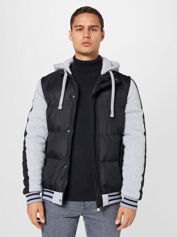 BLEND Übergangsjacke in Schwarz: Vorderseite