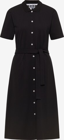 DreiMaster Maritim Shirt Dress in Black: front