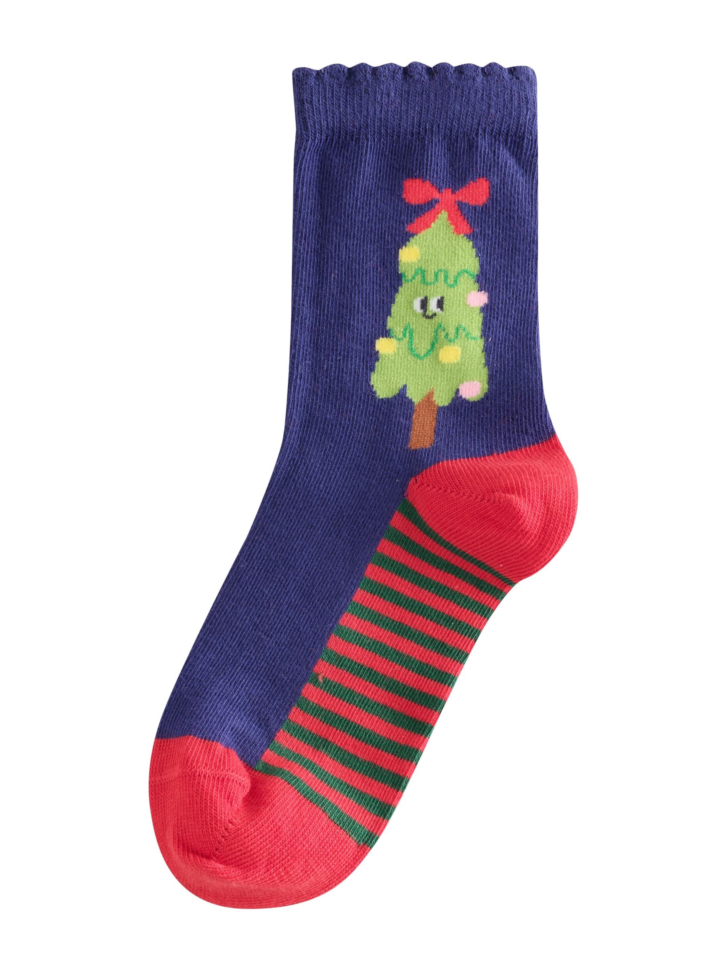 Next - Calcetines 'Rich Christmas Character' en azul