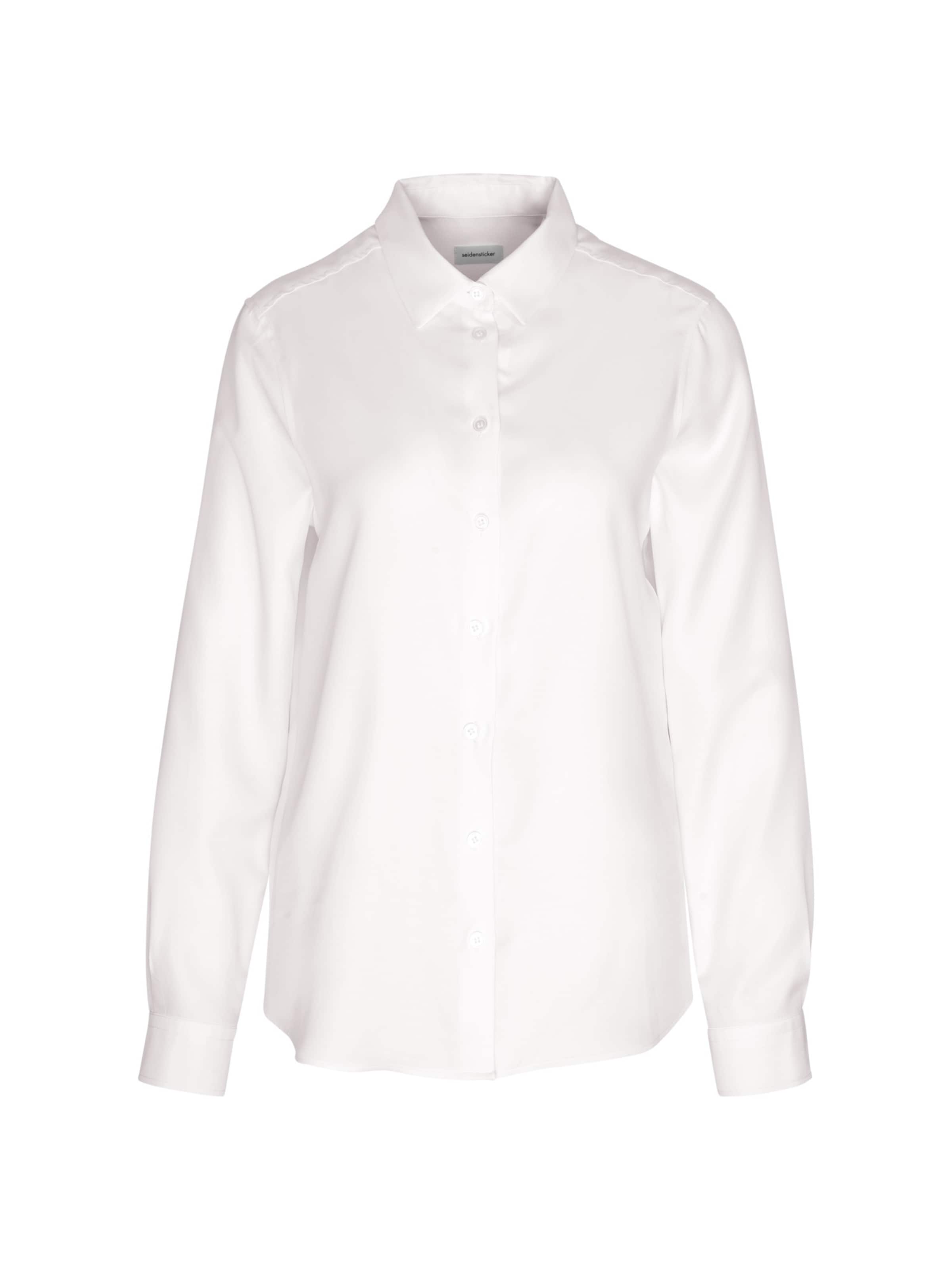 SEIDENSTICKER Blouse in Wit: voorkant