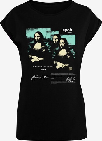 Maglietta 'APOH - Da Vinci Triple' di Merchcode in nero: frontale