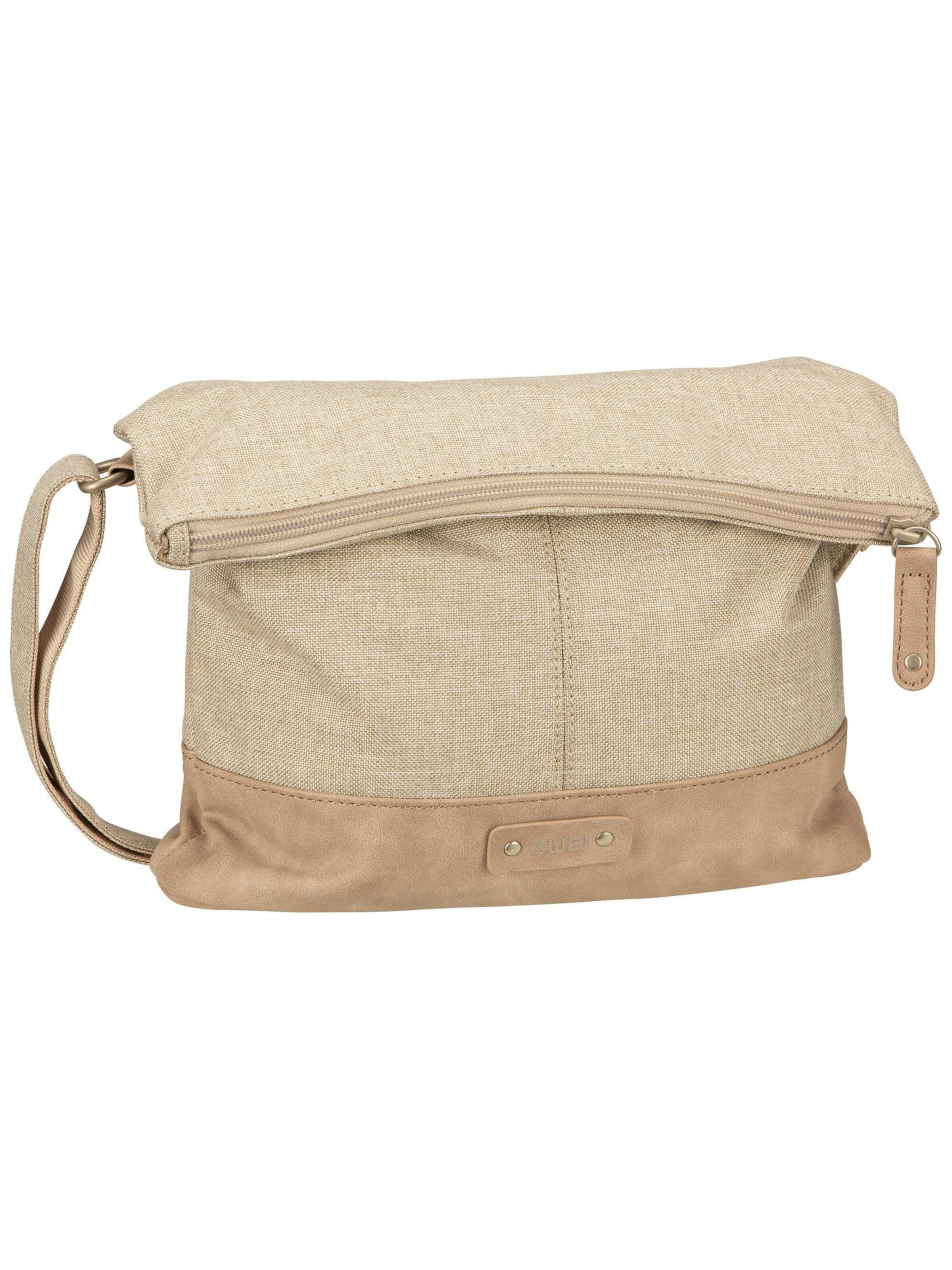 ZWEI Crossbody Bag 'Olli' in Beige: front