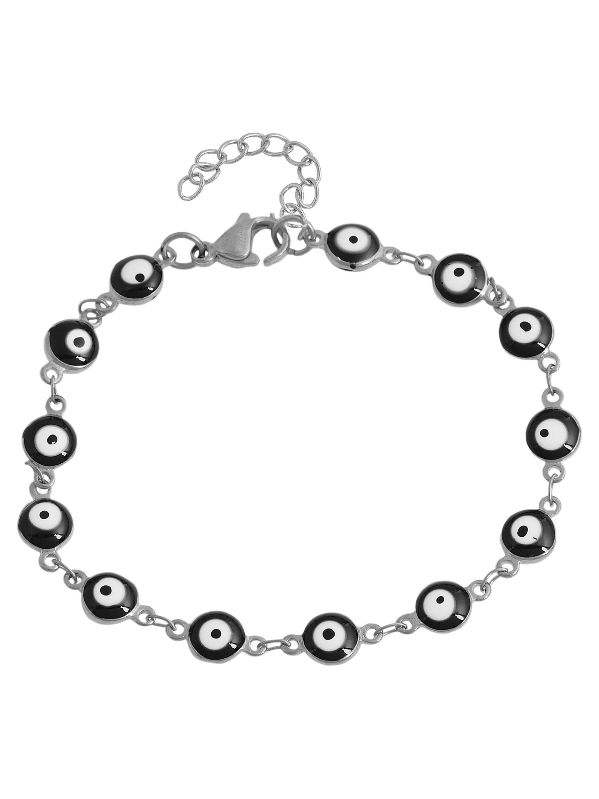 Akzent Bracelet 'aus Edelstahl mit Nazar-Auge' in Mixed colors: front