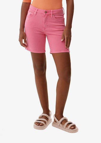 s.Oliver Slimfit Shorts in Pink: predná strana