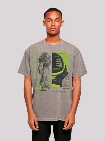 T-Shirt 'Buzz Lightyear Buzz Tech Panel' F4NT4STIC en gris : devant