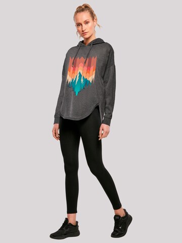 F4NT4STIC Sweatshirt 'Berg Sonnenuntergang' in Grijs