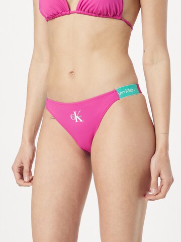 Bas de bikini 'CHEEKY' Calvin Klein Swimwear en violet : devant
