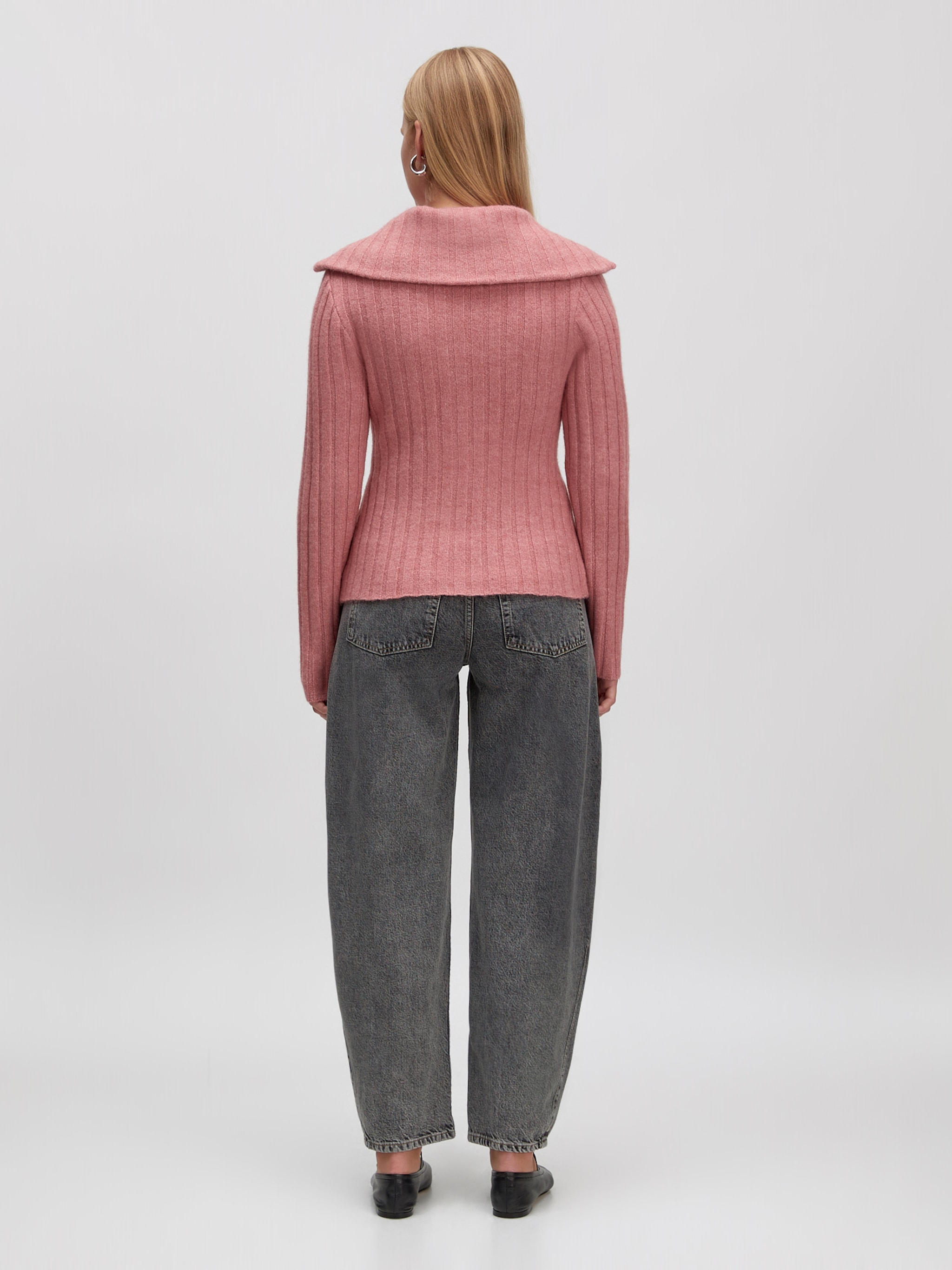 EDITED Producten Gebreid vest 'Lillie Wool' Pink