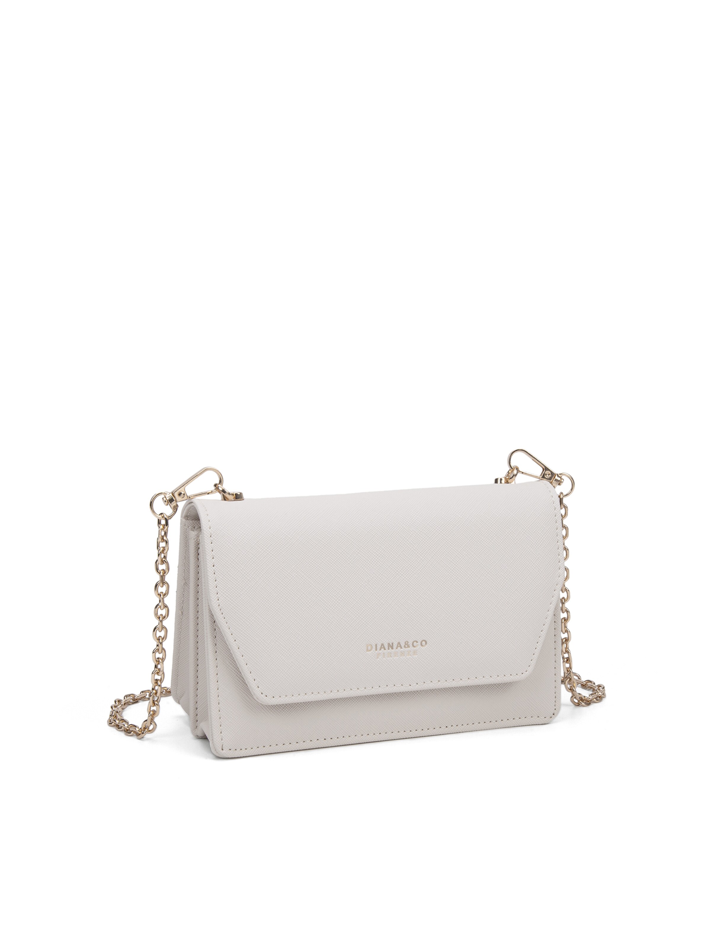 Borsa a tracolla 'Borsa a Tracolla Donna Diana&Co Poliestere Bottone Magnetico Tracolla Catena Rimovibile' di Diana&Co. in beige