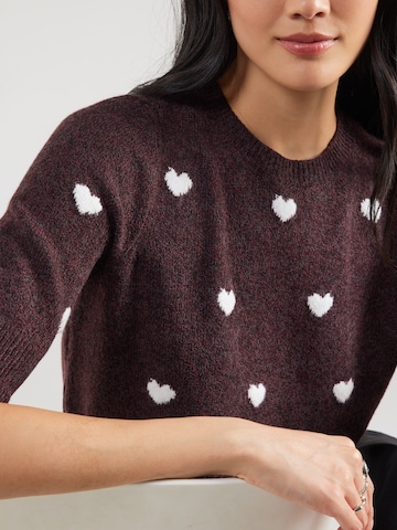 VERO MODA Pulover 'VMDOFFY INTARSIA' | rdeča barva