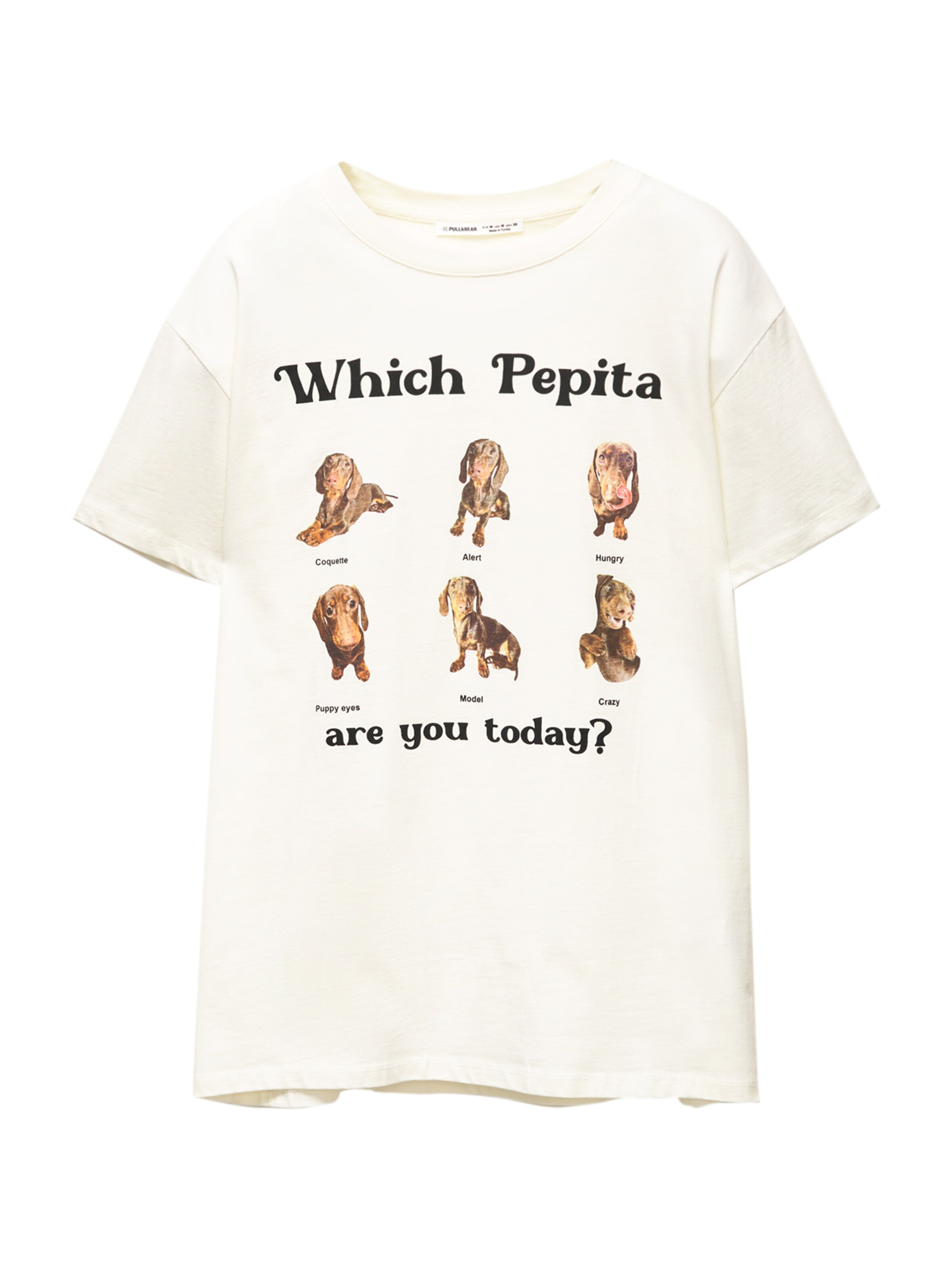 Pull&Bear Tričko – béžová: přední strana