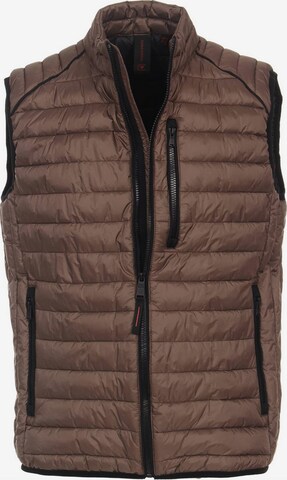 VENTI Vest in Brown: front