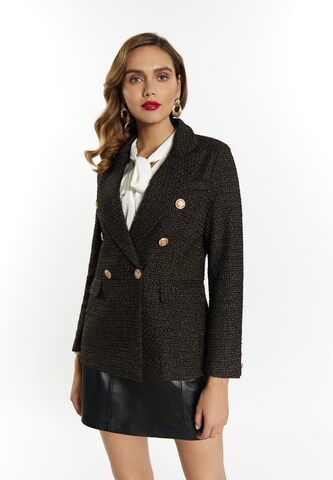 Blazer di faina in marrone: frontale