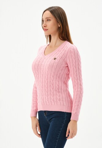 Pull-over Giorgio di Mare en rose