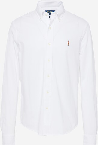 Coupe regular Chemise Polo Ralph Lauren en blanc : devant