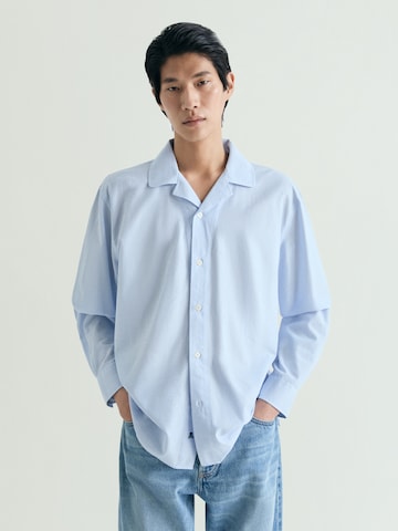 Scalpers Rovný strih Košeľa - Modrá