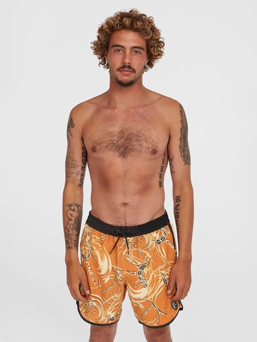 Shorts de bain 'O'riginals Scallop' O'NEILL en orange : devant