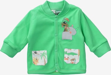 NINI Zip-Up Hoodie in Green: front