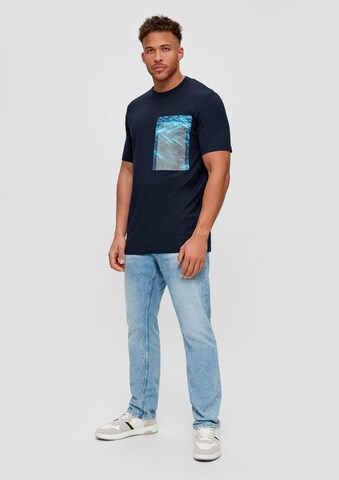 s.Oliver Men Tall Sizes Shirt in Blue