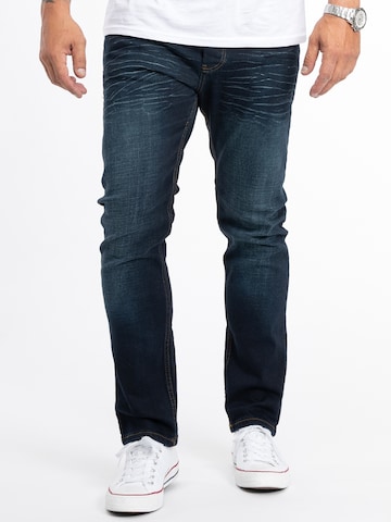 Lorenzo Loren Regular Jeans in Blauw: voorkant