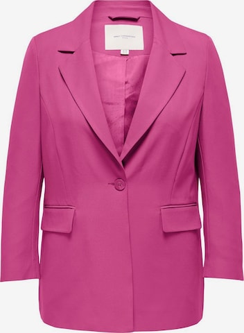 Blazer di ONLY Carmakoma in rosa: frontale