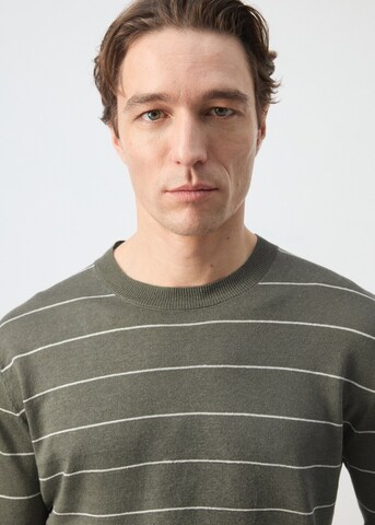 MANGO MAN Pullover 'Castor' in Braun